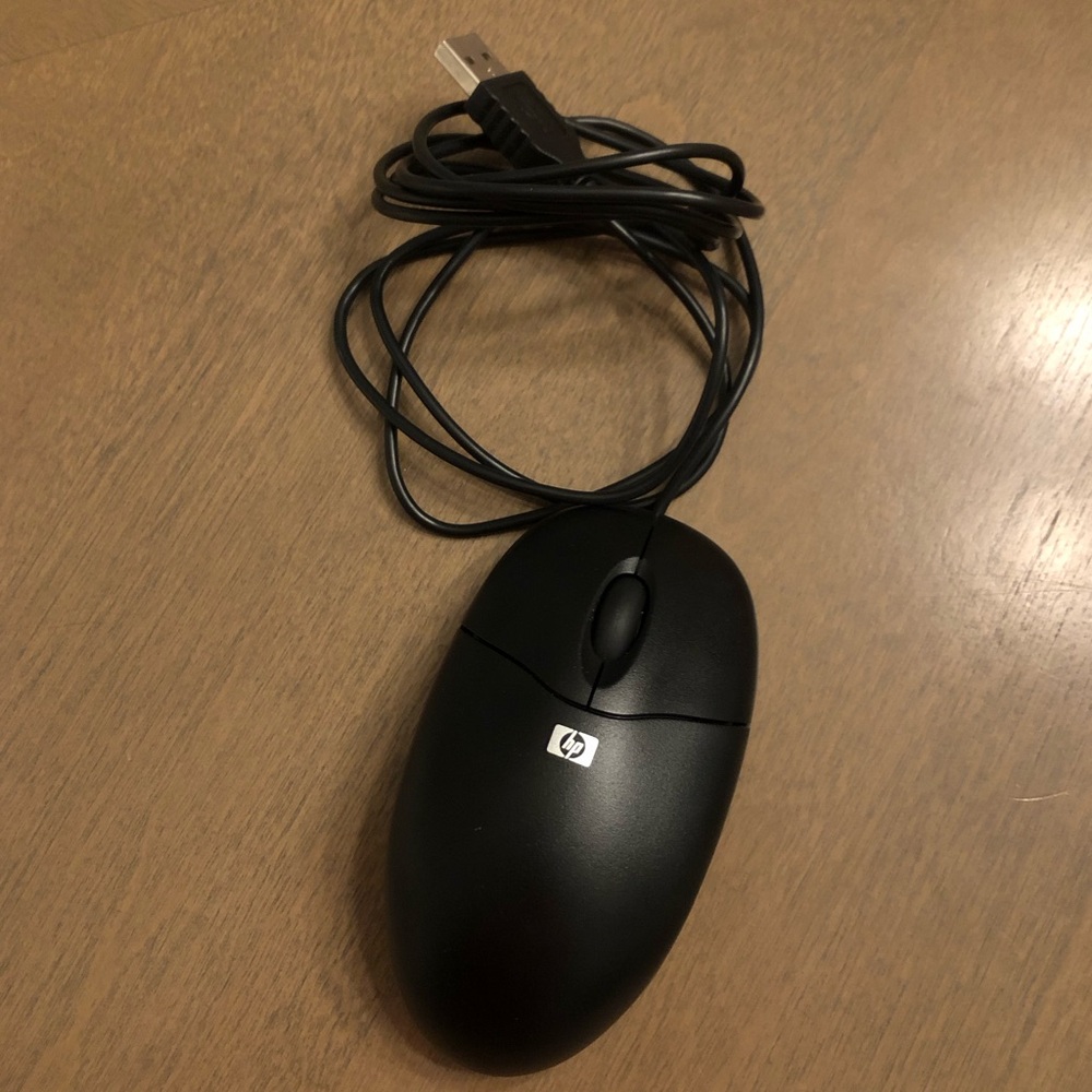 HP Computer Laptop Electronics Accessories Work Home Corded Mouse